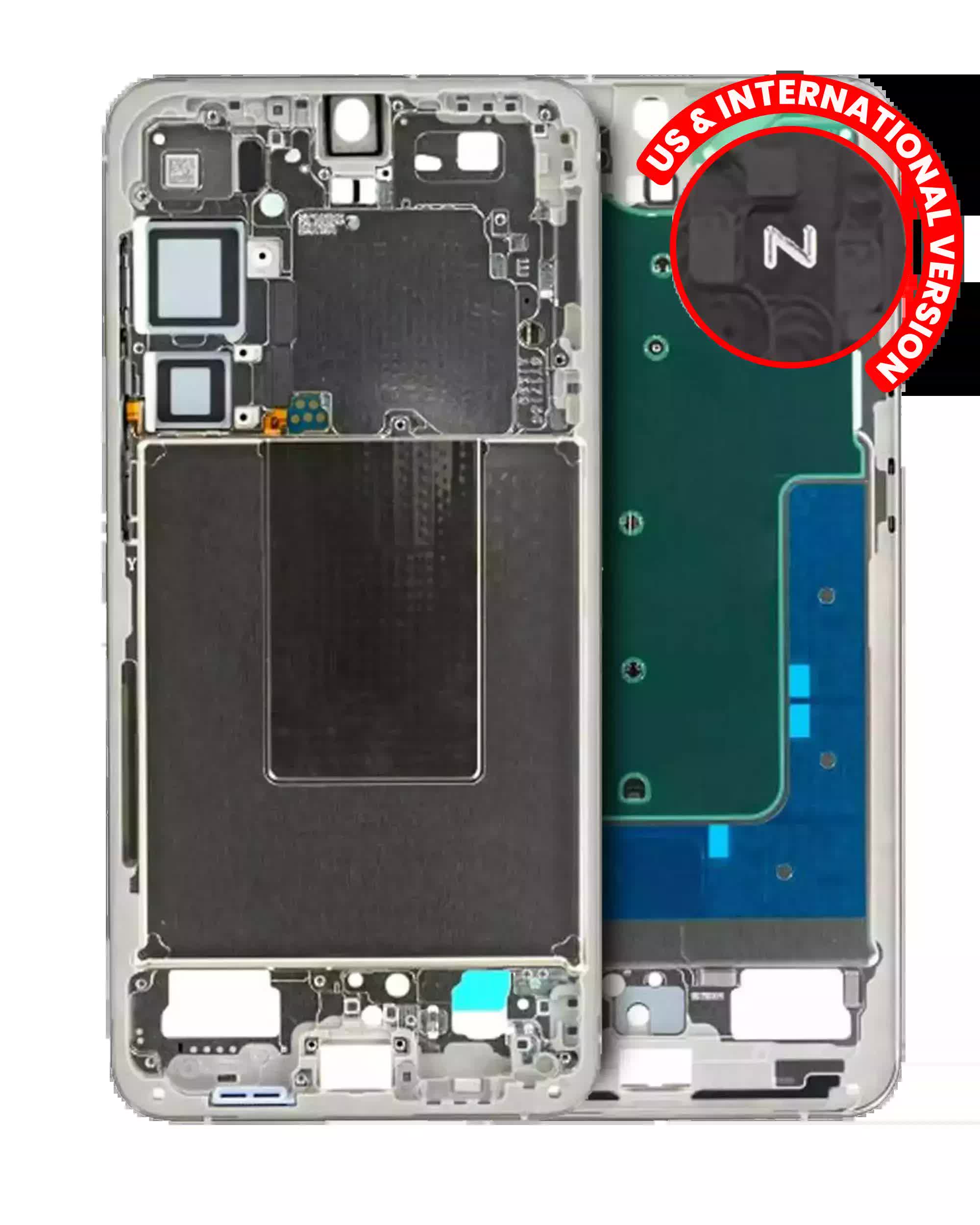 Mittelrahmen für Samsung Galaxy S24 Plus 5G (US & International Version) (Amber Yellow)