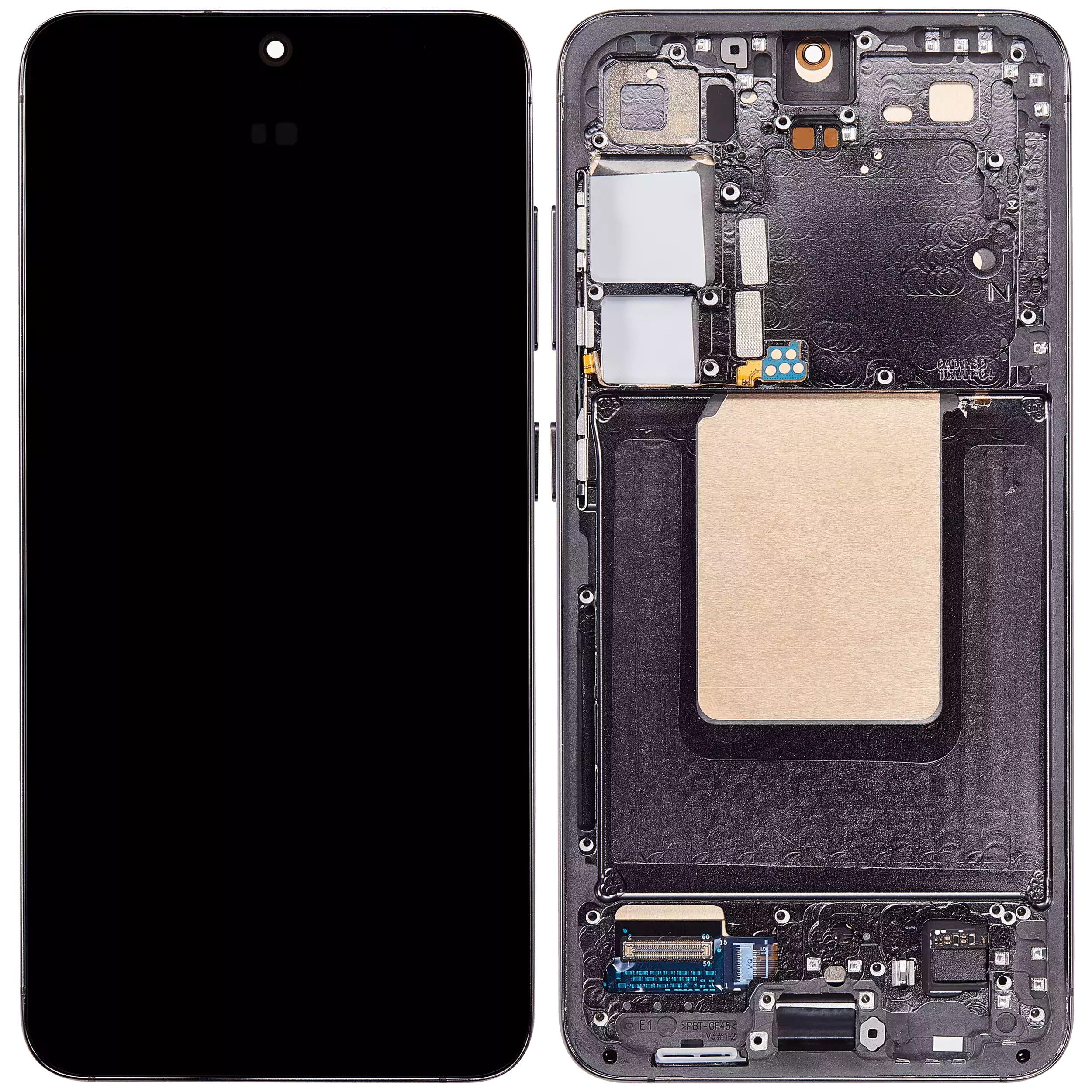 OLED Display mit Rahmen für Samsung Galaxy S24 5G (US & International Version) (professionell aufgearbeitet) (Onyx Black) – Bild 2