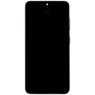 OLED Display mit Rahmen für Samsung Galaxy S24 5G (US & International Version) (professionell aufgearbeitet) (Onyx Black)