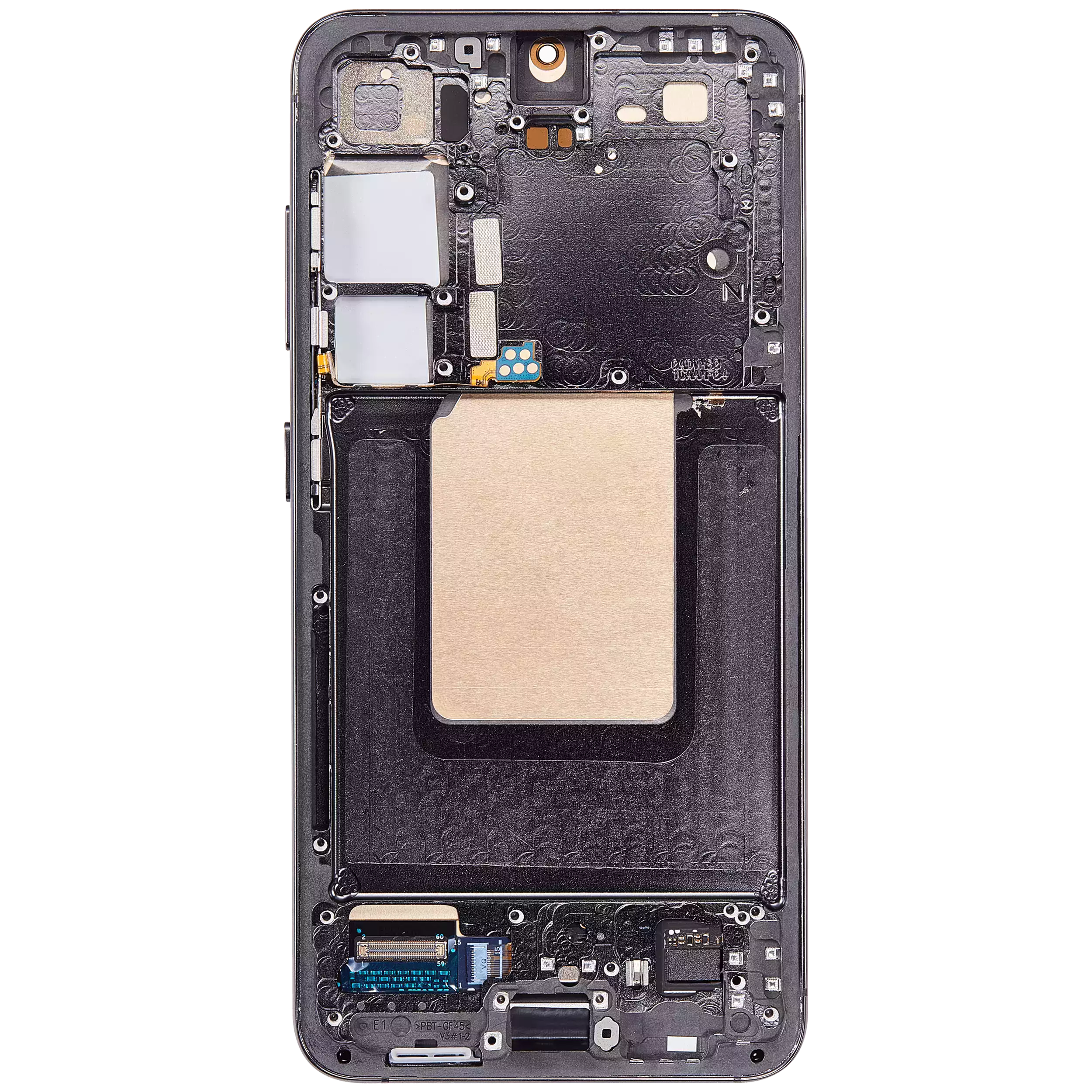 OLED Display mit Rahmen für Samsung Galaxy S24 5G (US & International Version) (professionell aufgearbeitet) (Onyx Black) – Bild 4