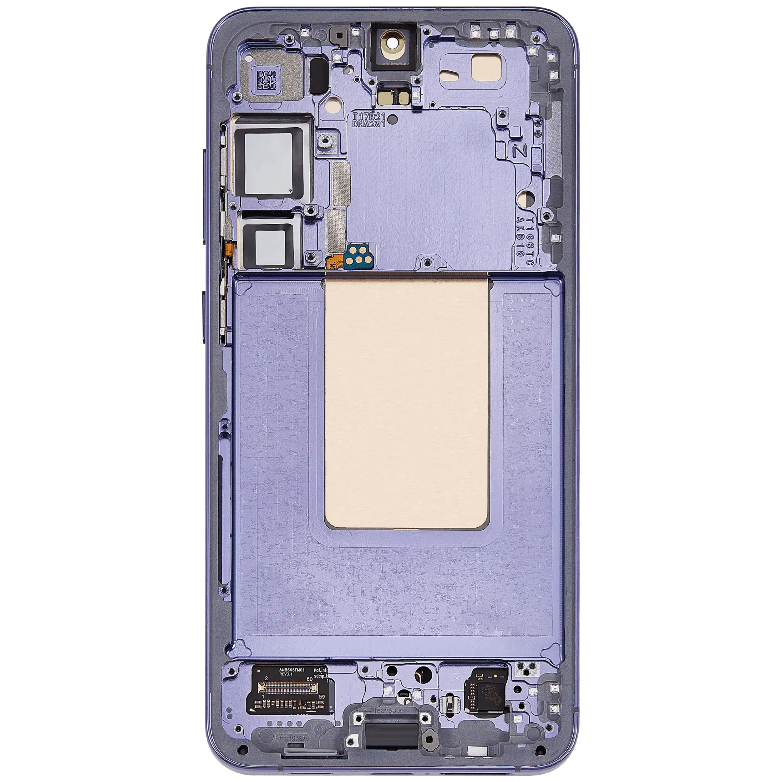OLED Display mit Rahmen für Samsung Galaxy S24 Plus 5G (US & International Version) (Service Pack) (Cobalt Violet) – Bild 4