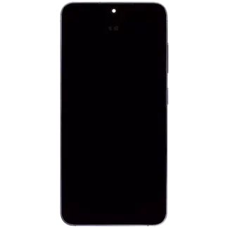 OLED Display mit Rahmen für Samsung Galaxy S24 5G (US & International Version) (professionell aufgearbeitet) (Cobalt Violet)