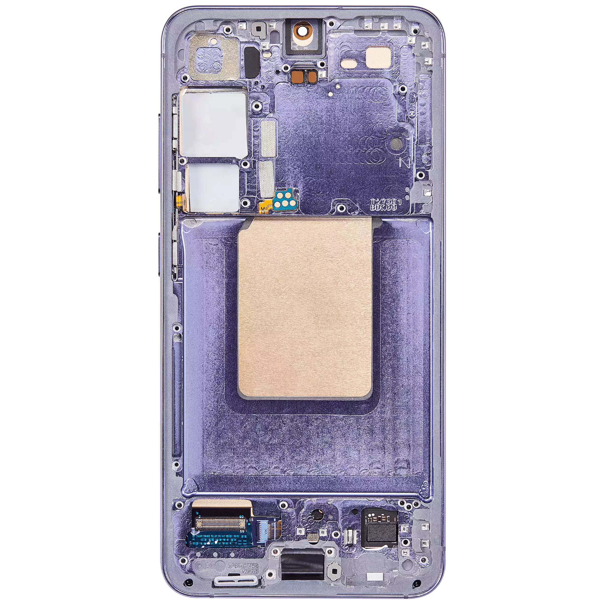 OLED Display mit Rahmen für Samsung Galaxy S24 5G (US & International Version) (professionell aufgearbeitet) (Cobalt Violet) – Bild 4