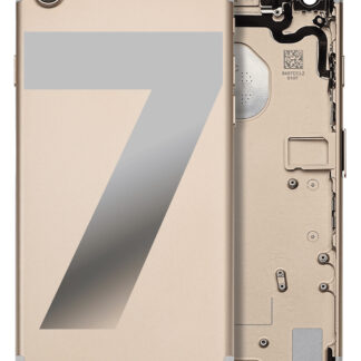 Rückgehäuse mit Kleinteilen vormontiert für iPhone 7 (ausgebautes Originalteil: Grade A) (Gold)