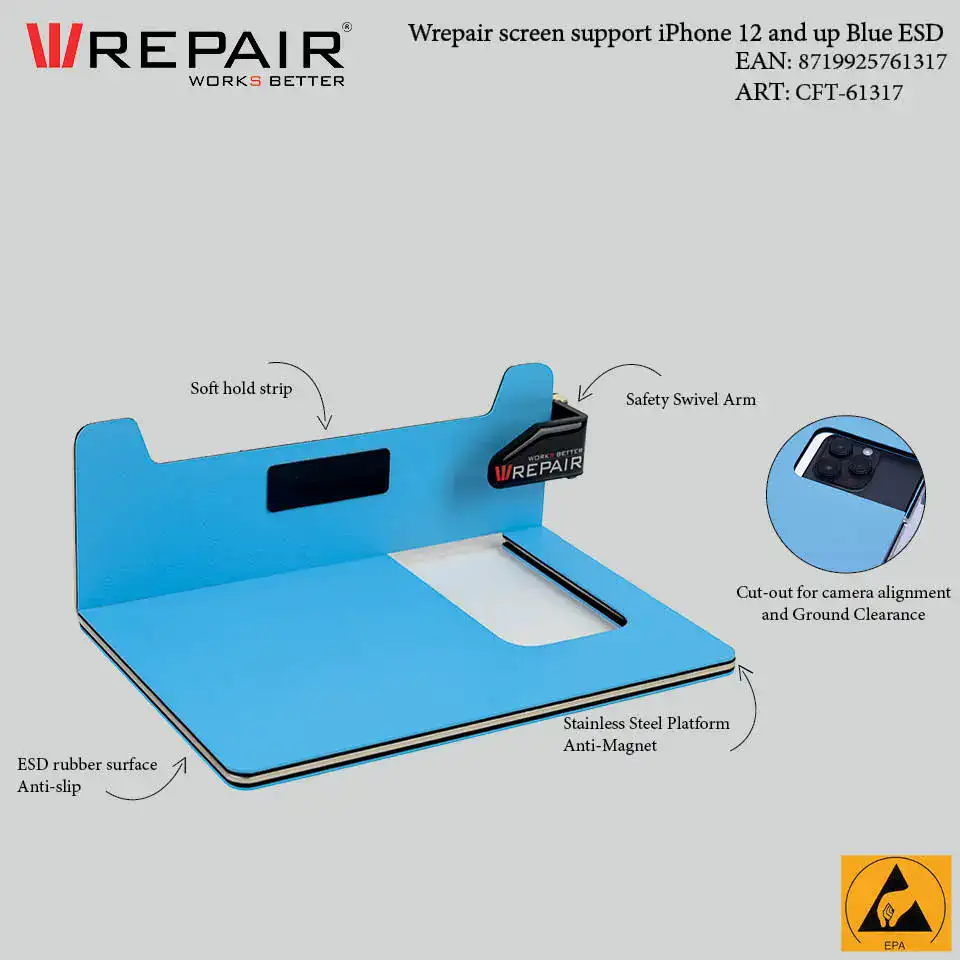 ESD Display Support Stand für iPhone 12 und Up (Gray (Grau)) (Wrepair) – Bild 5