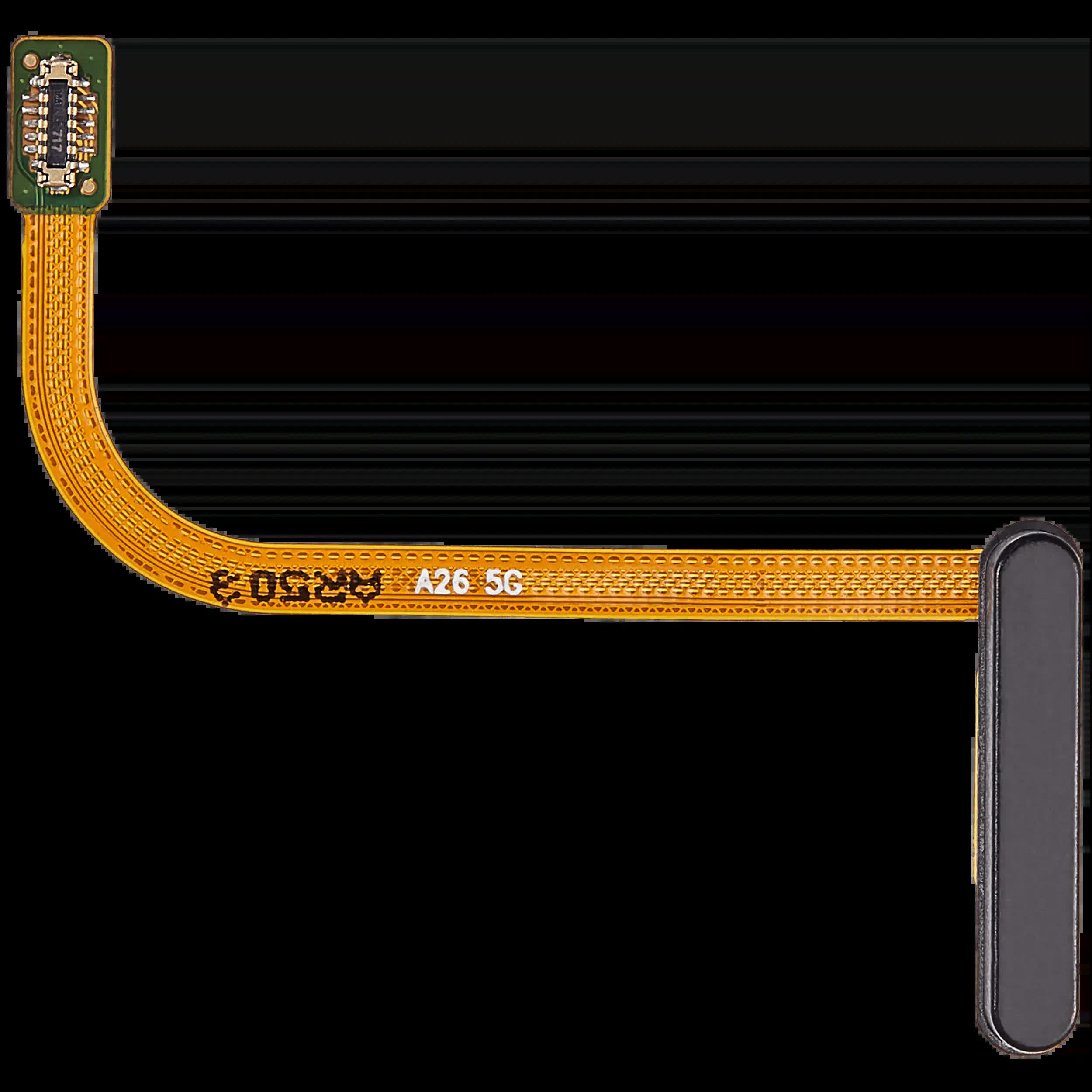 Fingerabdrucksensor mit Flexkabel für Samsung Galaxy A26 5G (A266 / 2025) (Premium) (Black (Schwarz))