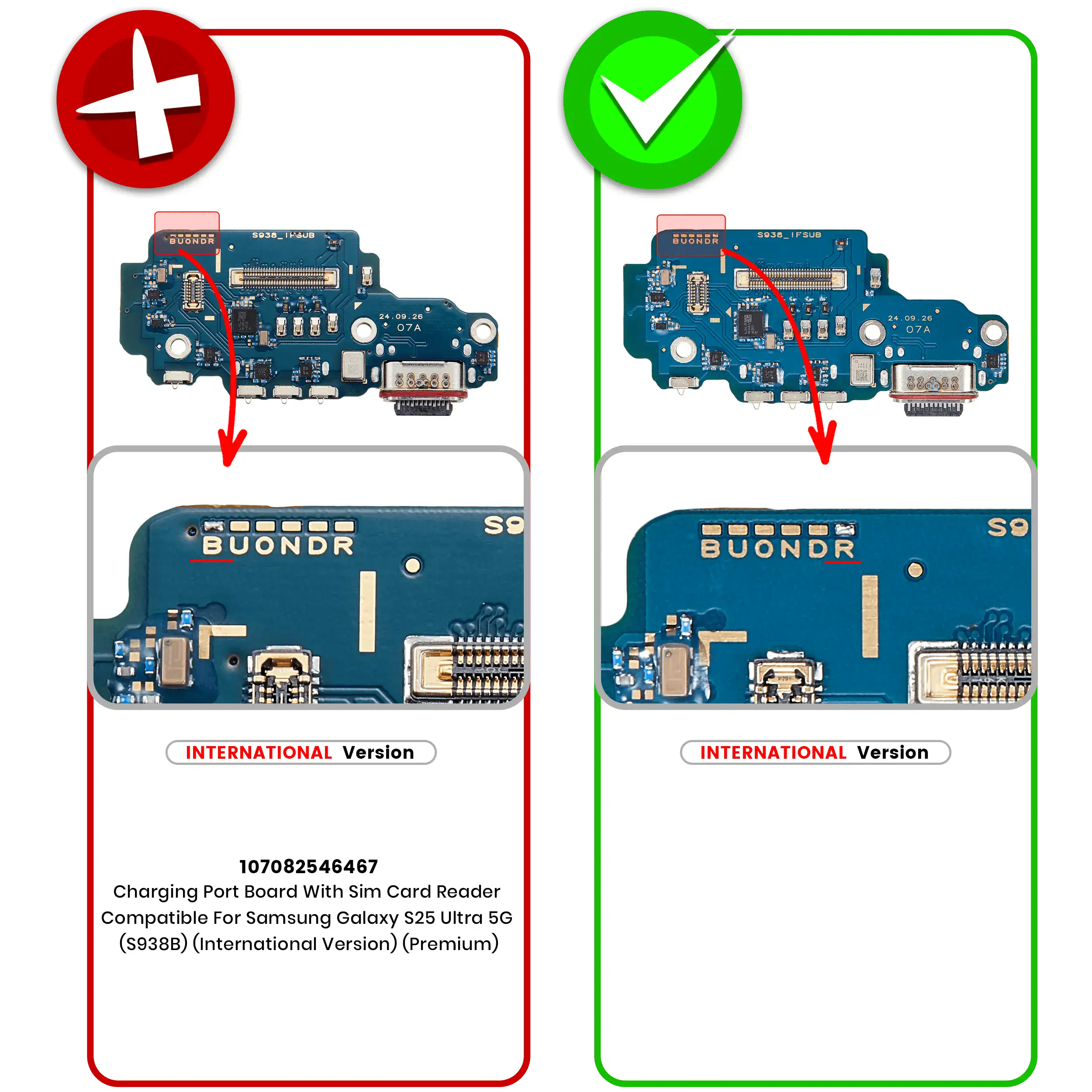 Ladebuchse mit SIM-Kartenleser für Samsung Galaxy S25 Ultra 5G (S938R) (International Version) (Premium) – Bild 3