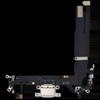 Ladebuchse Flexkabel für iPhone 16 (Aftermarket Plus) (White (Weiß))