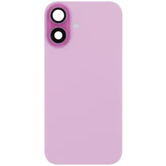 Rückglas mit MagSafe Magnet & NFC & Taschenlampen-Flexkabel für iPhone 16 (ausgebautes Originalteil: Grade B) (Pink (Rosa))