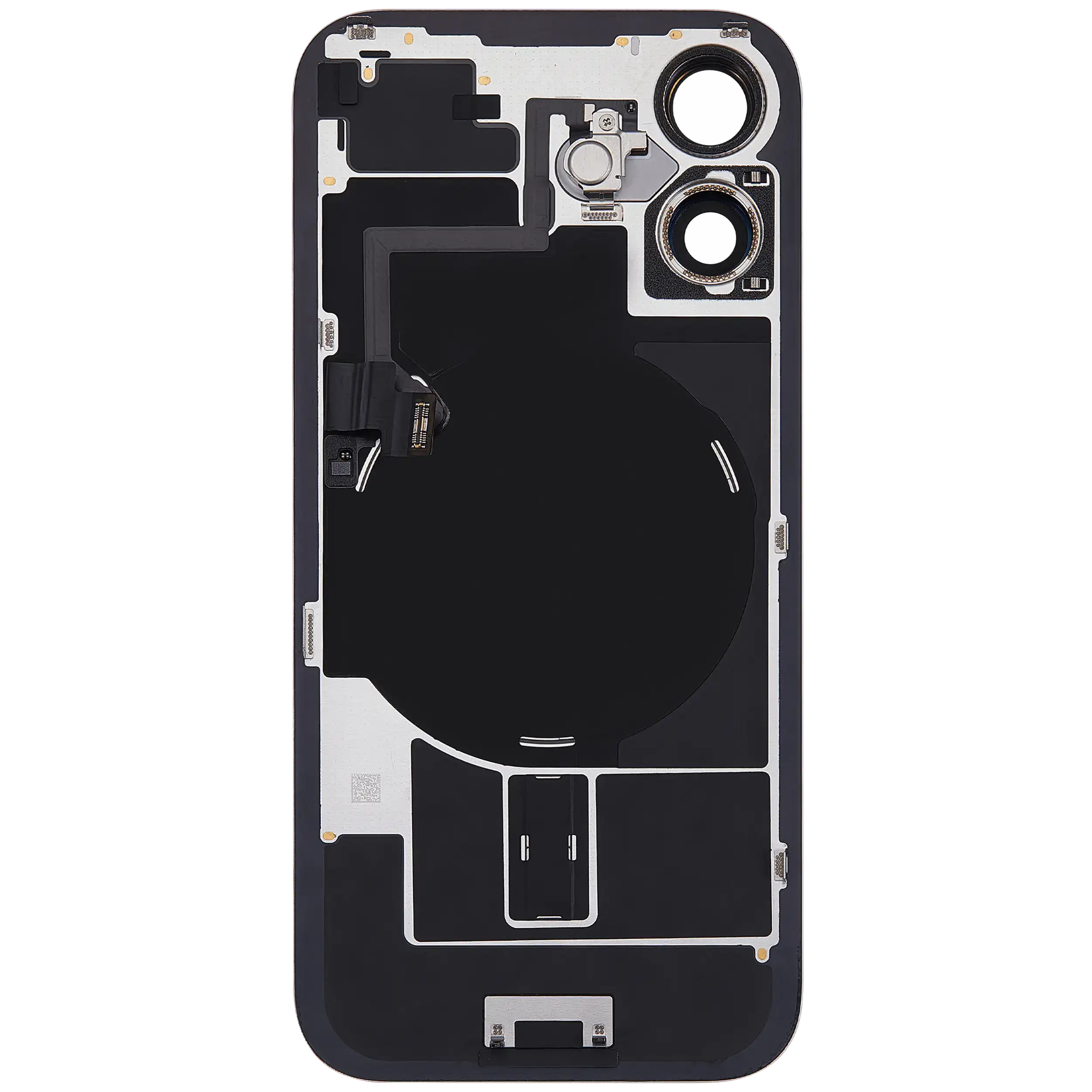Rückglas mit MagSafe Magnet & NFC & Taschenlampen-Flexkabel für iPhone 16 (ausgebautes Originalteil: Grade B) (Pink (Rosa)) – Bild 4