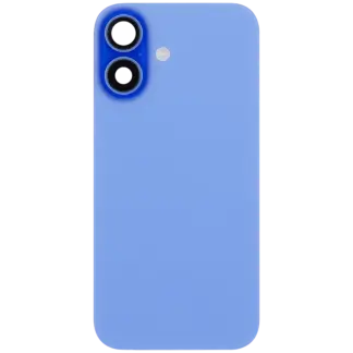 Rückglas mit MagSafe Magnet & NFC & Taschenlampen-Flexkabel für iPhone 16 (ausgebautes Originalteil: Grade B) (Ultramarine)