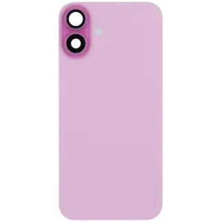 Rückglas mit MagSafe Magnet & NFC & Taschenlampen-Flexkabel für iPhone 16 Plus (ausgebautes Originalteil: Grade B) (Pink (Rosa))