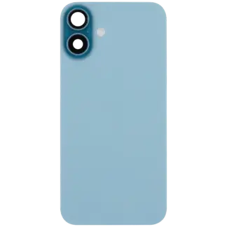 Rückglas mit MagSafe Magnet & NFC & Taschenlampen-Flexkabel für iPhone 16 Plus (ausgebautes Originalteil: Grade B) (Teal)
