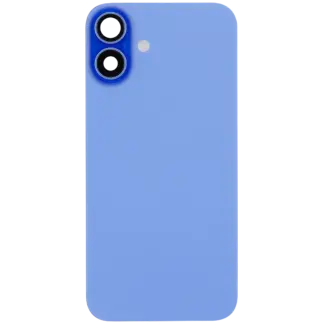 Rückglas mit MagSafe Magnet & NFC & Taschenlampen-Flexkabel für iPhone 16 Plus (ausgebautes Originalteil: Grade B) (Ultramarine)