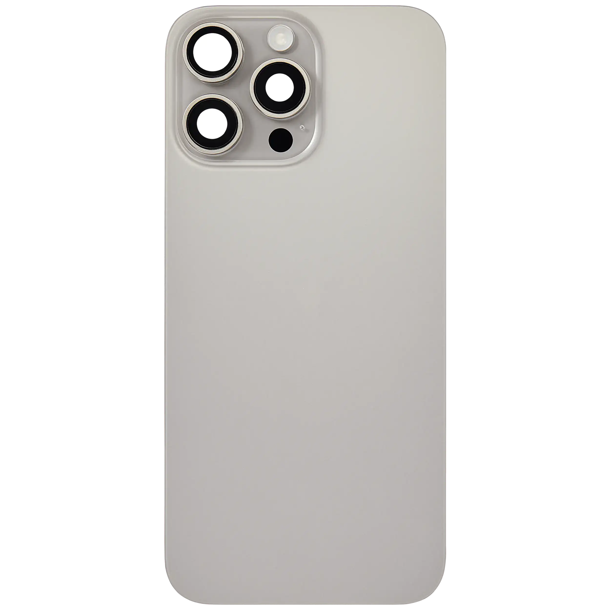 Rückglas mit MagSafe Magnet & NFC & Taschenlampen-Flexkabel für iPhone 16 Pro Max (ausgebautes Originalteil: Grade B) (Natural Titanium) – Bild 3