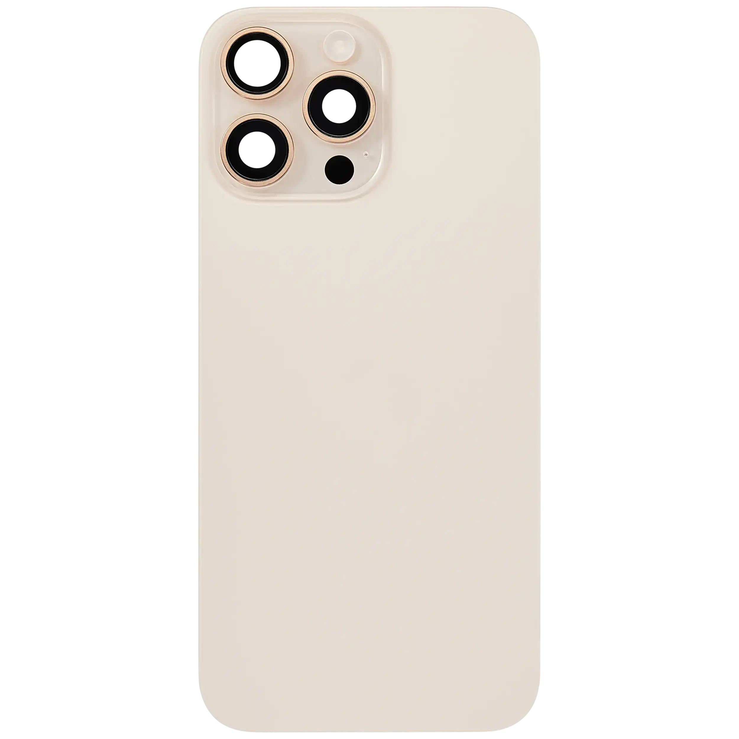 Rückglas mit MagSafe Magnet & NFC & Taschenlampen-Flexkabel für iPhone 16 Pro Max (ausgebautes Originalteil: Grade B) (Desert Titanium) – Bild 3