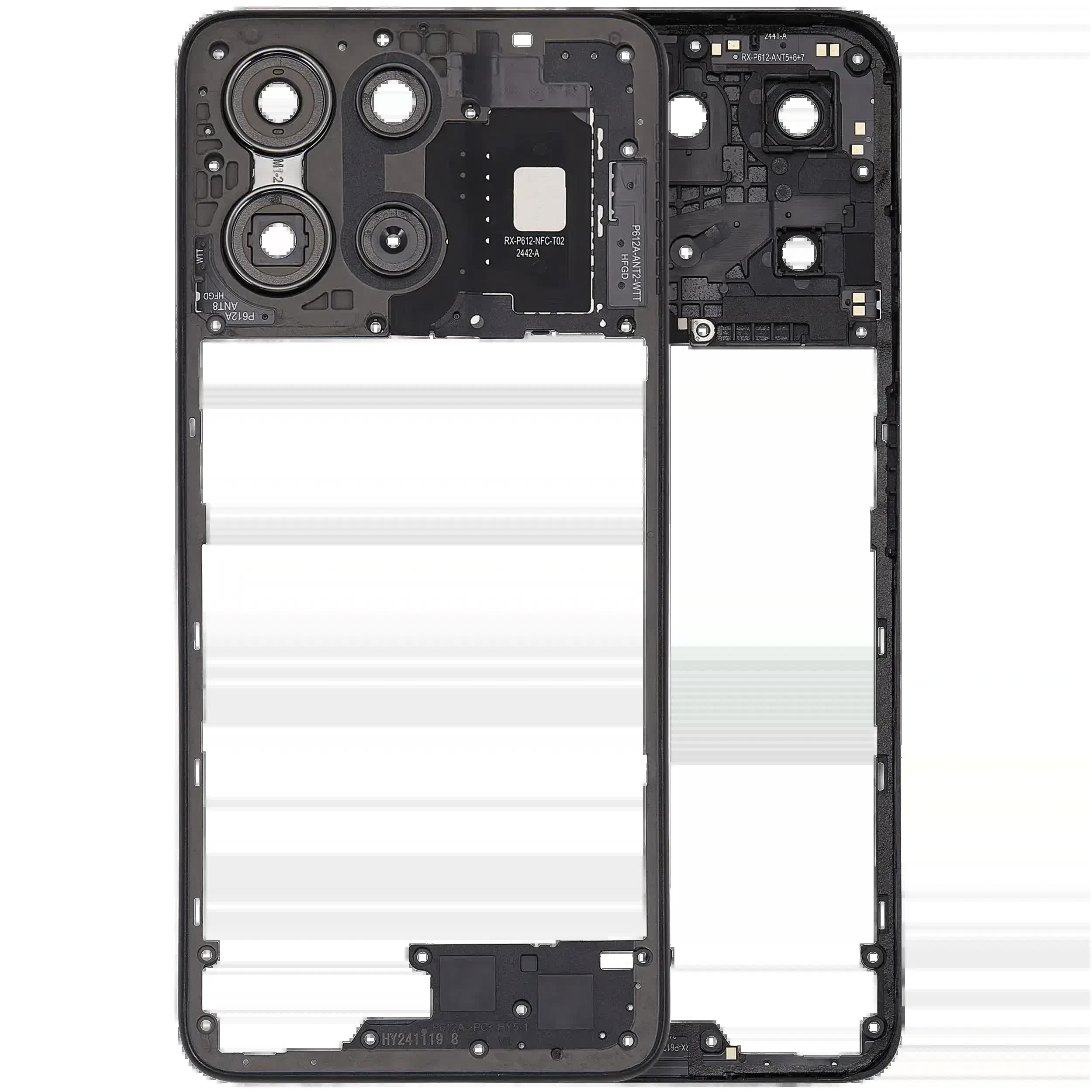 Mittelrahmen für Motorola Moto G 5G (XT2513 / 2025) (Original) (Forest Gray)