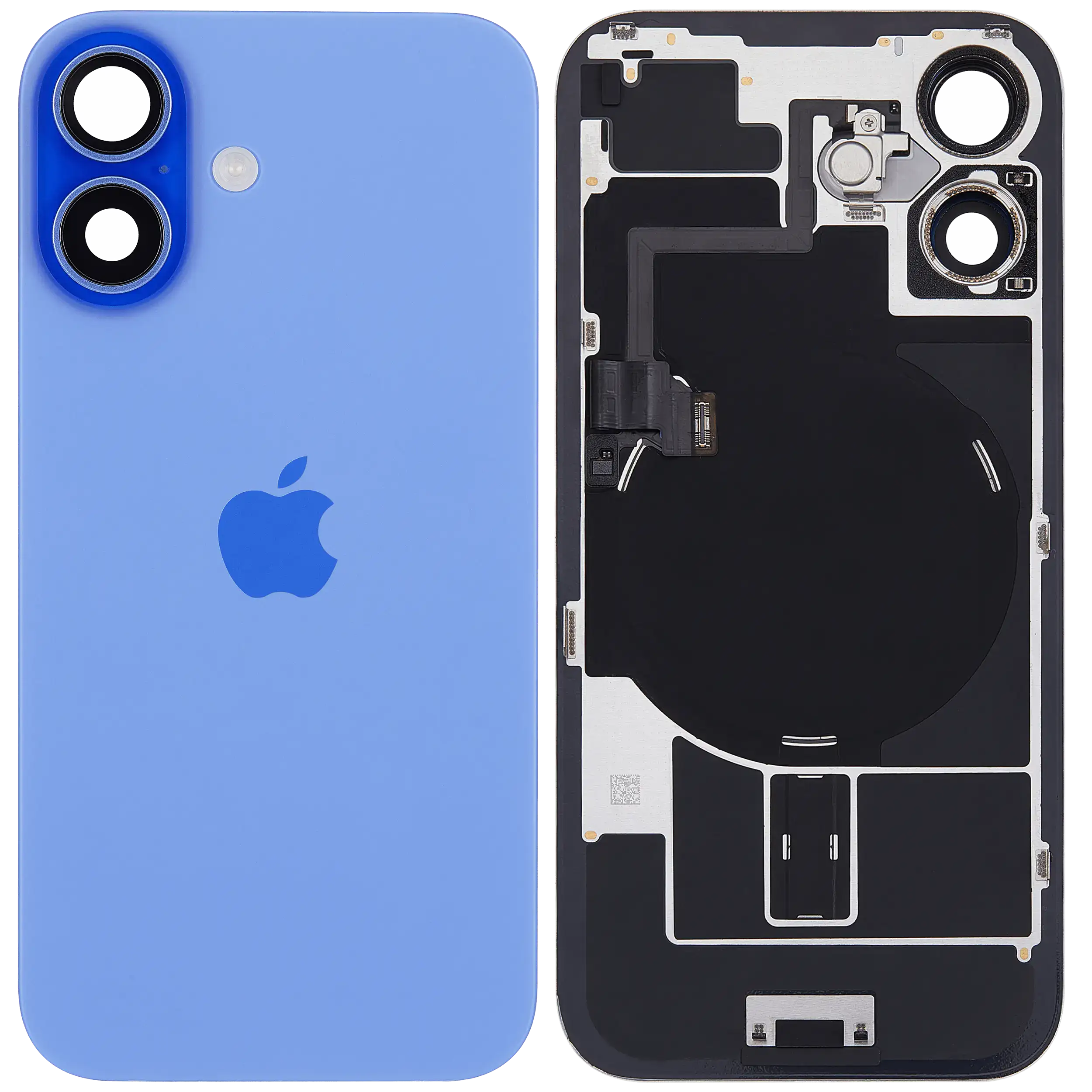 Rückglas mit MagSafe Magnet & NFC & Taschenlampen-Flexkabel für iPhone 16 (UK / EU Version) (Original) (Ultramarine) – Bild 2