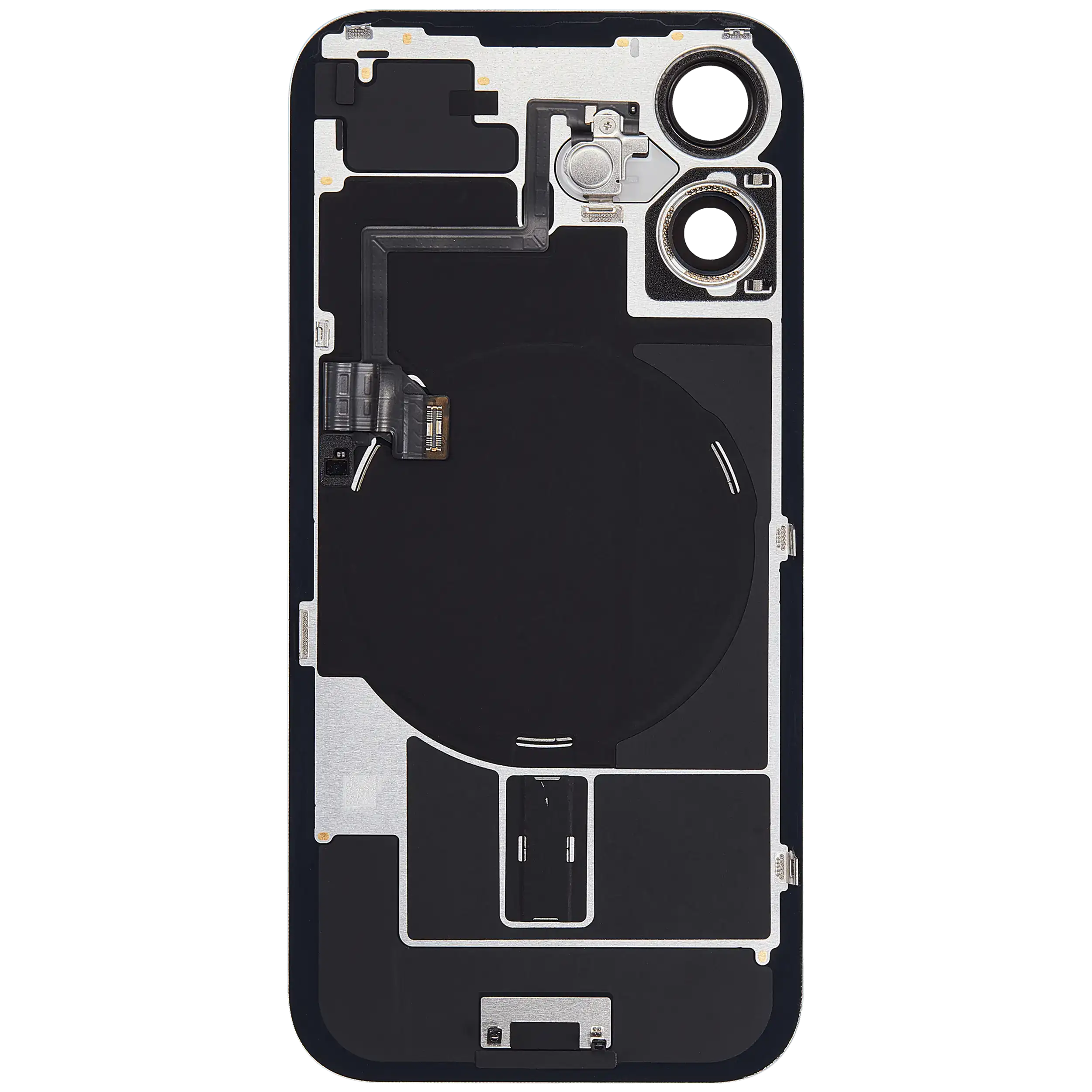 Rückglas mit MagSafe Magnet & NFC & Taschenlampen-Flexkabel für iPhone 16 (UK / EU Version) (Original) (Teal) – Bild 4