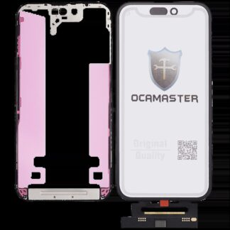 4 in 1 Short Flex (Touchscreen-Digitizer Touch mit Glas + OCA + Rahmen vormontiert) für iPhone 14 Pro (OCA Master)