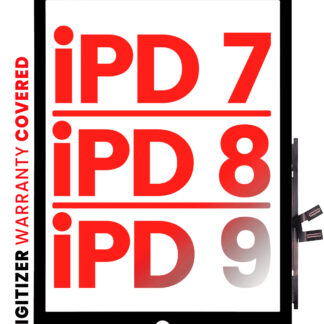 Touchscreen-Digitizer für iPad 7 (2019) / iPad 8 (2020) / iPad 9 (2021) (Aftermarket Pro: XO7) (Black (Schwarz))