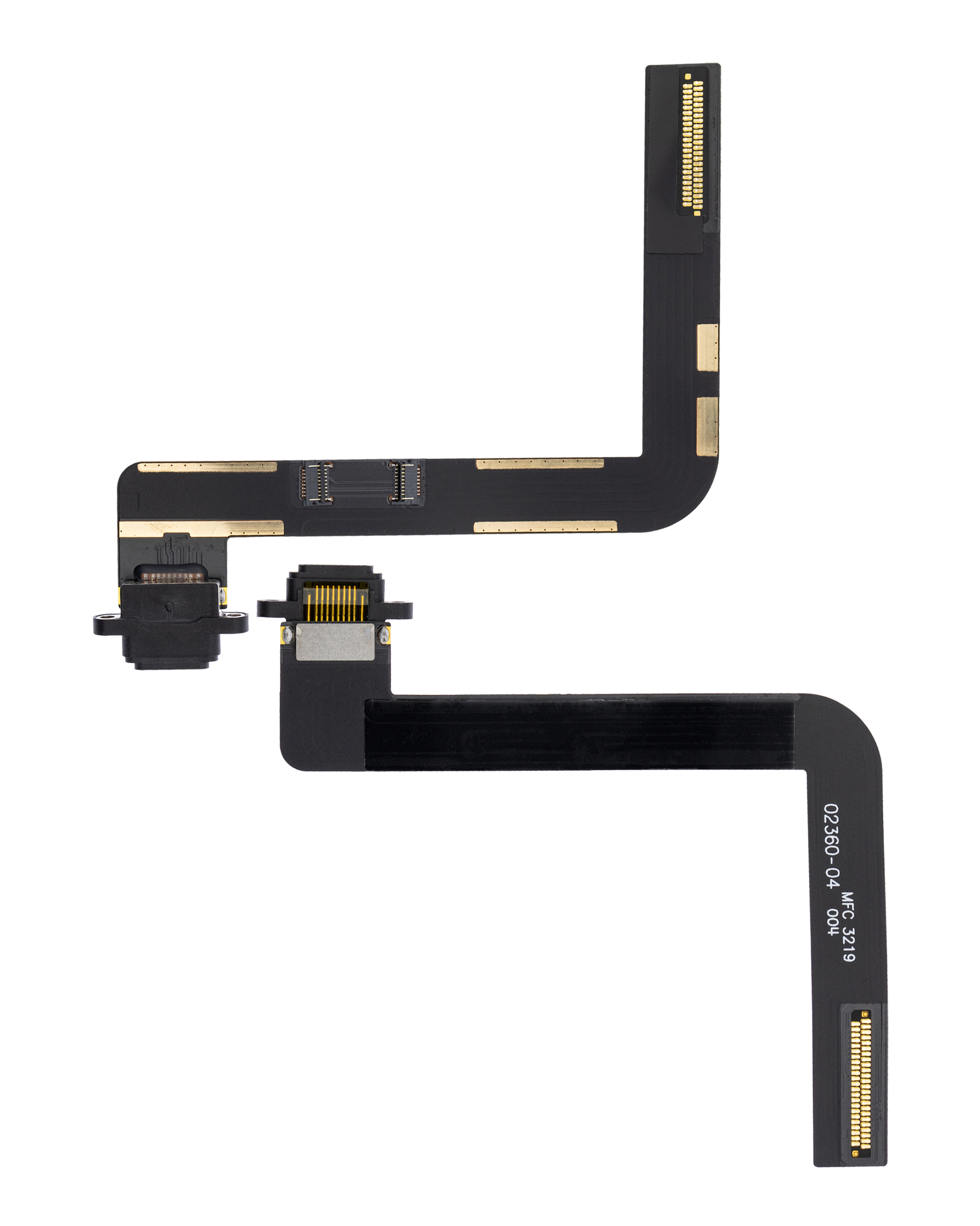 Ladebuchse Flexkabel für iPad 7 (2019) / iPad 8 (2020) / iPad 9 (2021) (Black (Schwarz)) (Aftermarket Plus) – Bild 2