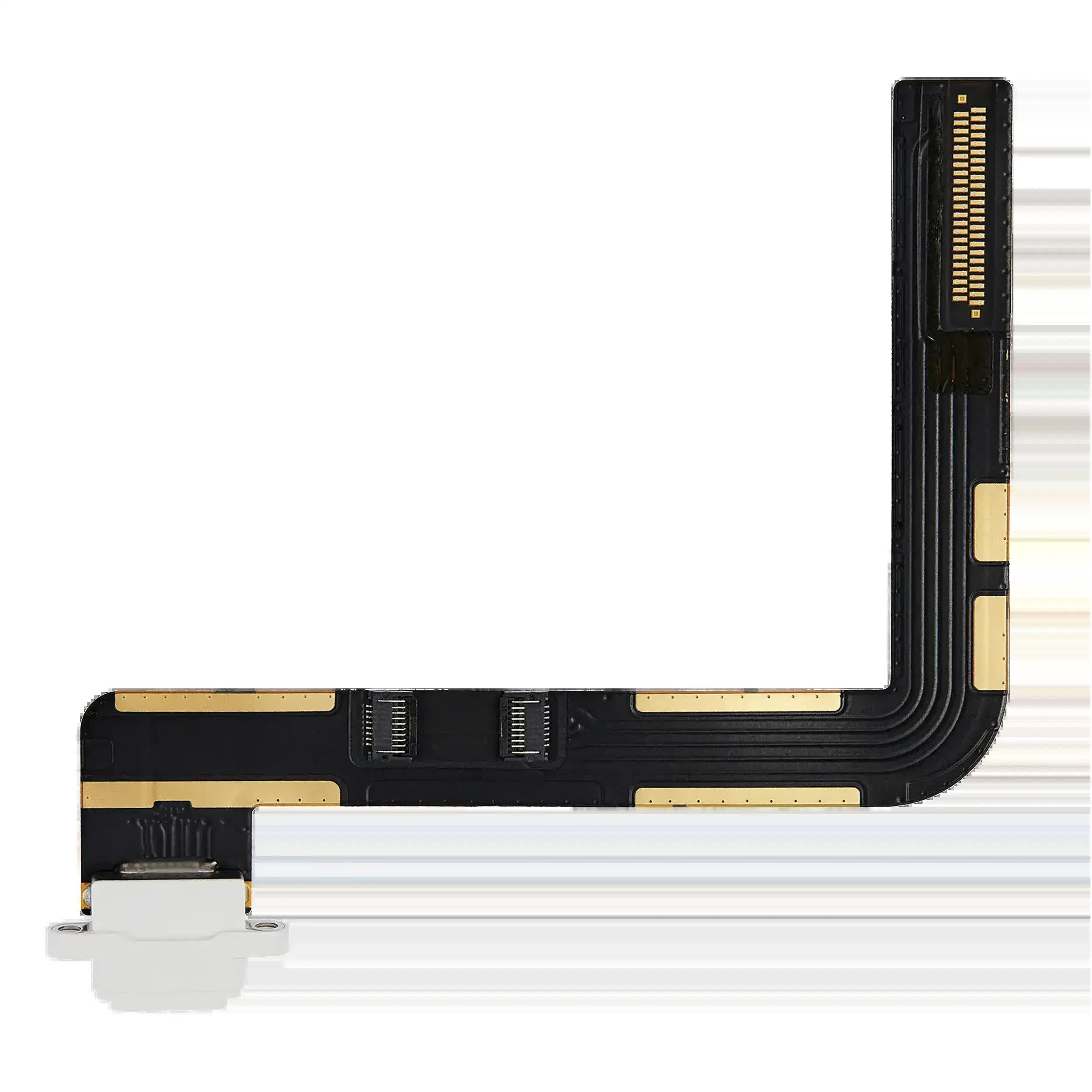 Ladebuchse Flexkabel für iPad 7 (2019) / iPad 8 (2020) / iPad 9 (2021) (Premium) (Silver (Silber))