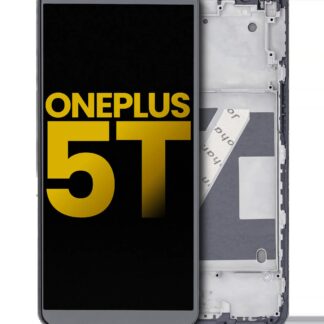 OLED Display mit Rahmen für OnePlus 5T (professionell aufgearbeitet) (Black (Schwarz))
