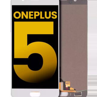 LCD Display ohne Rahmen für OnePlus 5 (professionell aufgearbeitet) (White (Weiß))