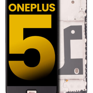 OLED Display mit Rahmen für OnePlus 5 (professionell aufgearbeitet) (Black (Schwarz))