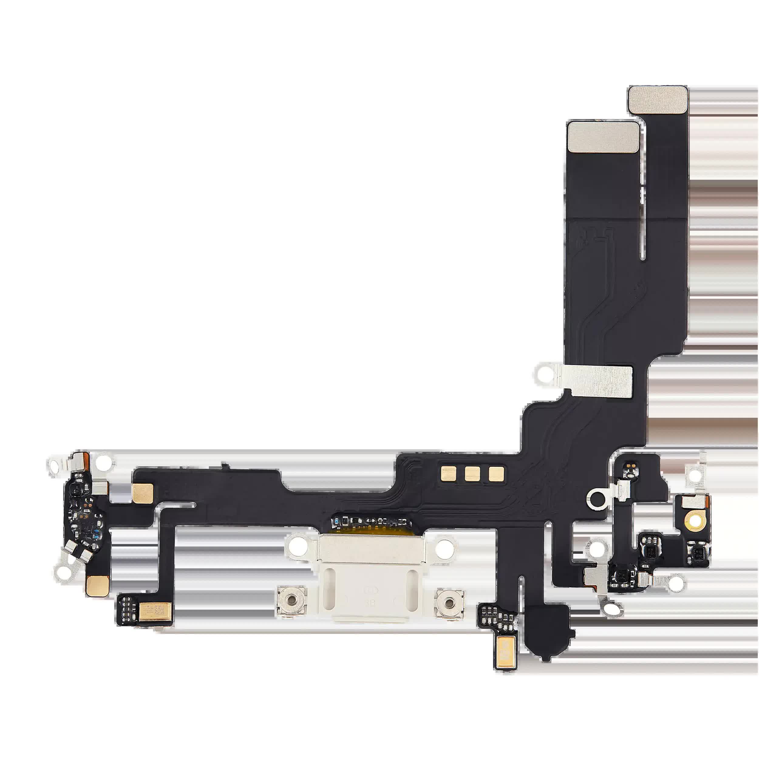 Ladebuchse Flexkabel für iPhone 14 (Aftermarket Plus) (Starlight)