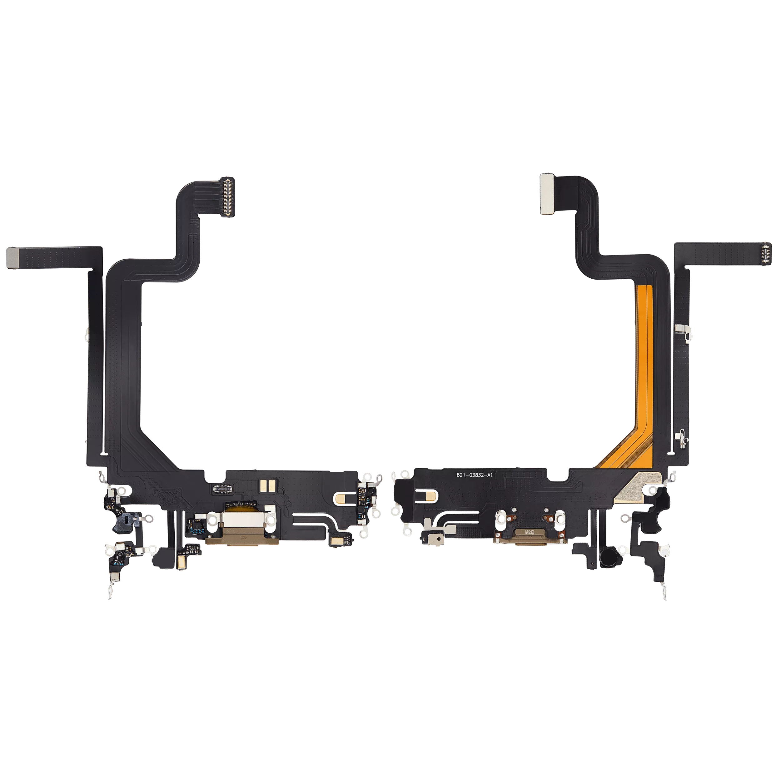 Ladebuchse Flexkabel für iPhone 14 Pro Max (Aftermarket Plus) (Gold) – Bild 2