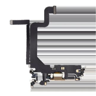 Ladebuchse Flexkabel für iPhone 14 Pro Max (Aftermarket Plus) (Gold)