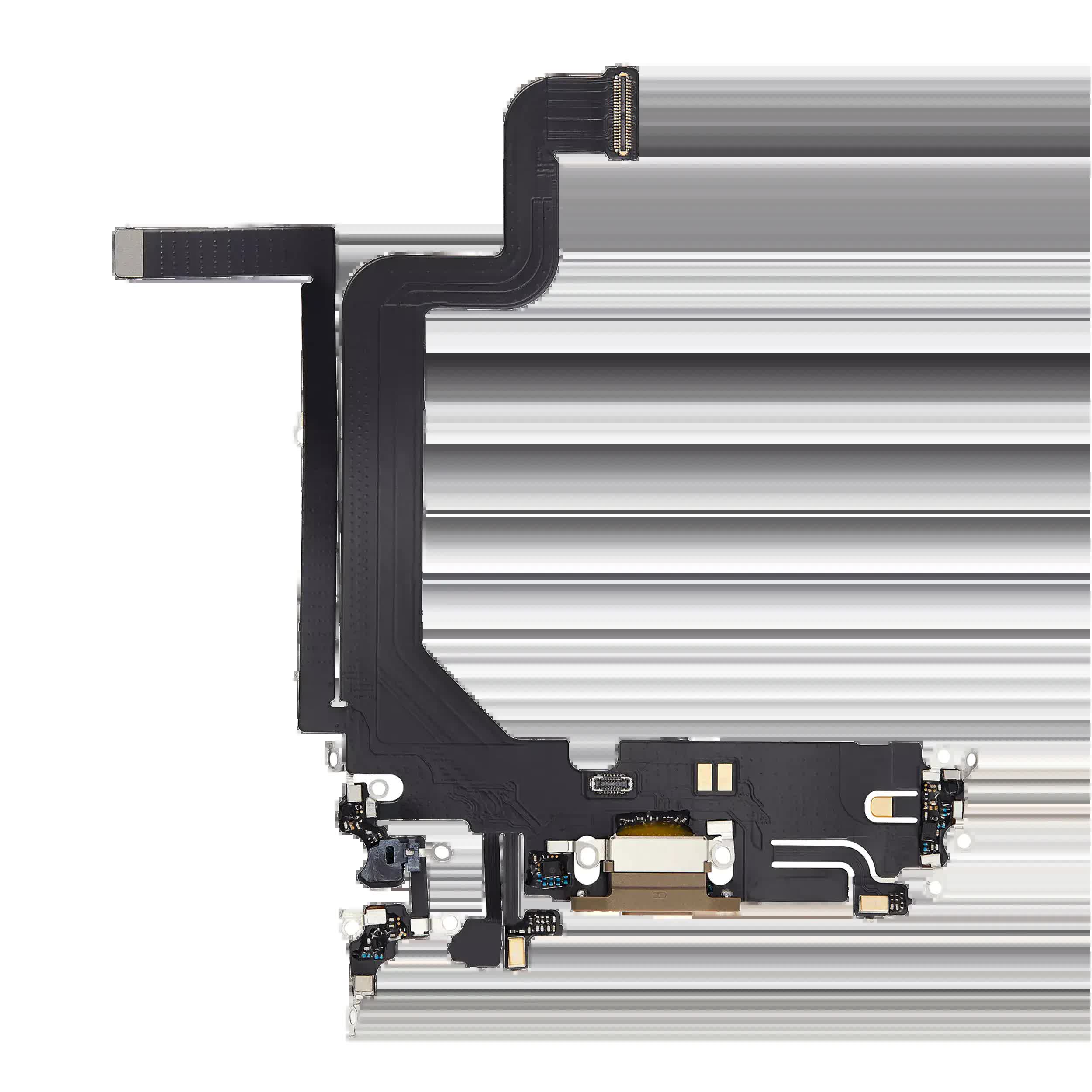 Ladebuchse Flexkabel für iPhone 14 Pro Max (Aftermarket Plus) (Gold)