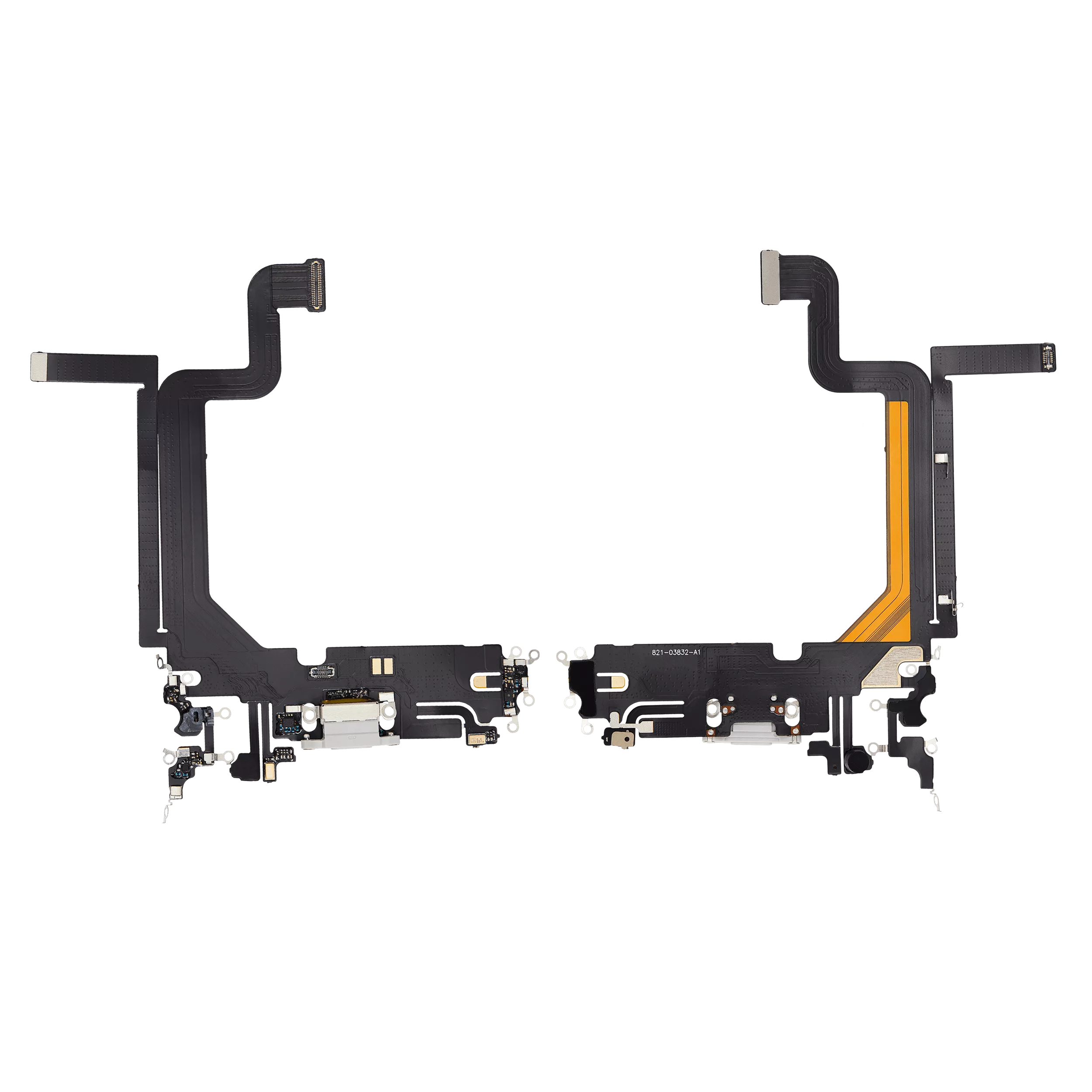Ladebuchse Flexkabel für iPhone 14 Pro Max (Aftermarket Plus) (Silver (Silber)) – Bild 2
