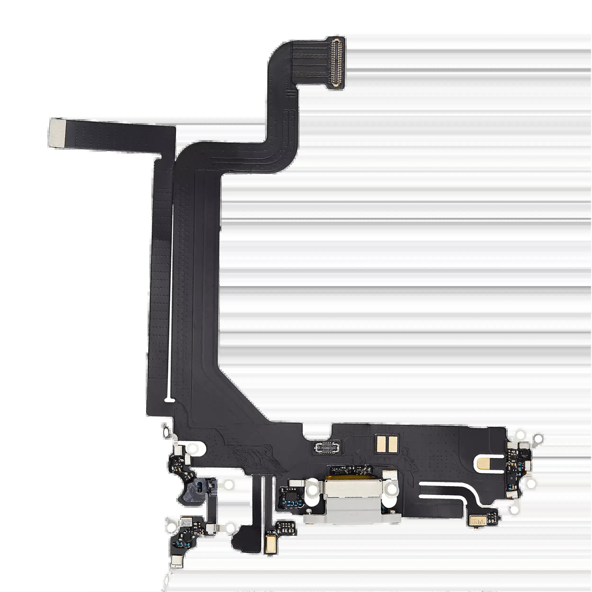 Ladebuchse Flexkabel für iPhone 14 Pro Max (Aftermarket Plus) (Silver (Silber))