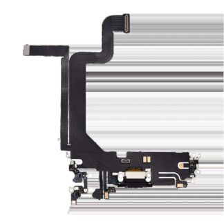 Ladebuchse Flexkabel für iPhone 14 Pro Max (Aftermarket Plus) (Space Black)