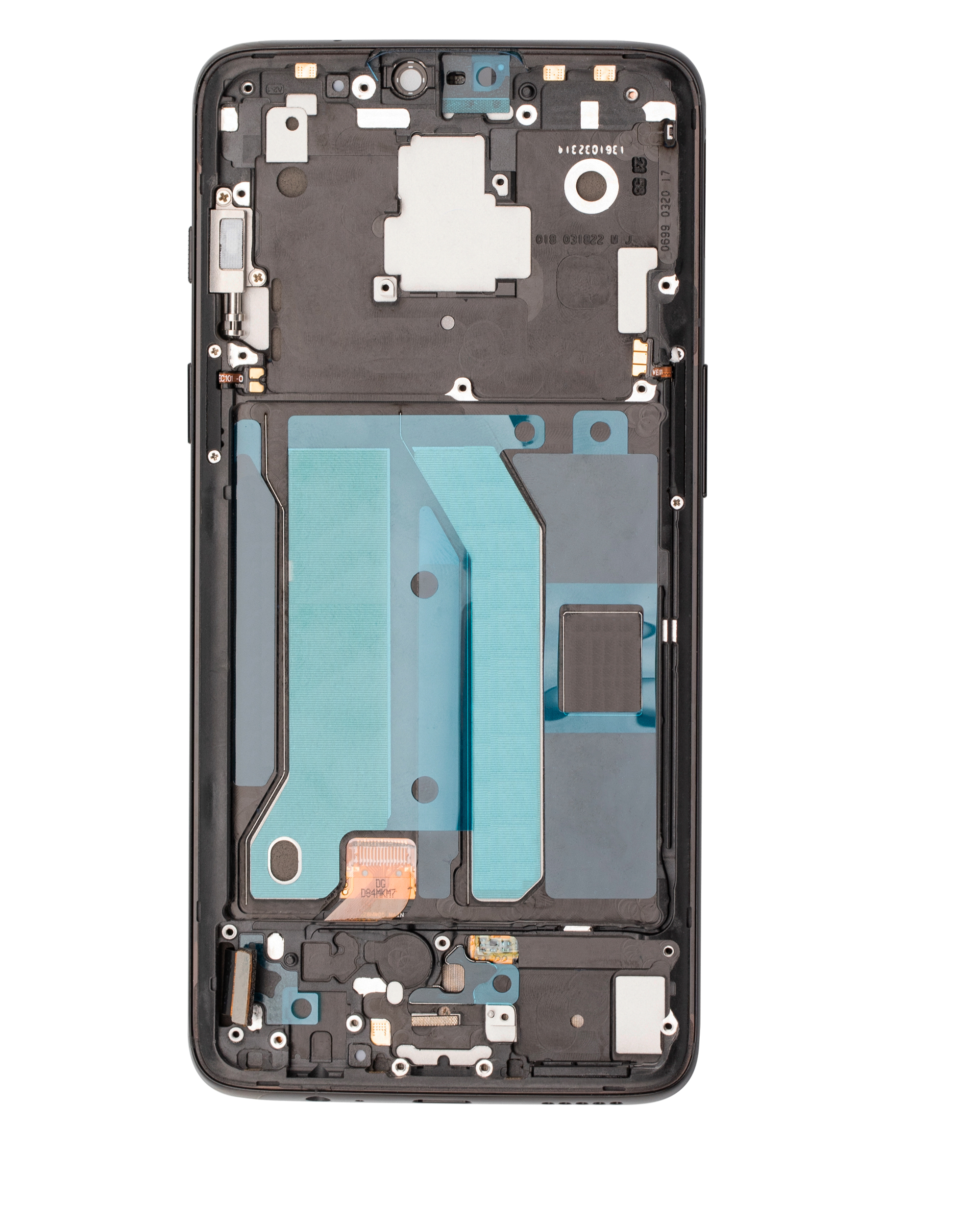 OLED Display mit Rahmen für OnePlus 6 (A6000 / A6003) (professionell aufgearbeitet) (Mirror Black) – Bild 4