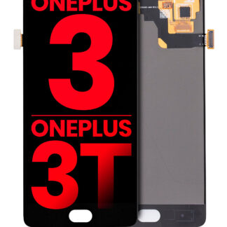 OLED Display ohne Rahmen für OnePlus 3 / OnePlus 3T (Aftermarket Plus) (Black (Schwarz))