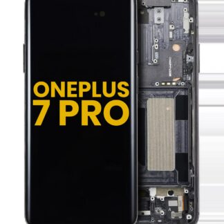 OLED Display mit Rahmen für OnePlus 7 Pro (professionell aufgearbeitet) (Mirror Gray)