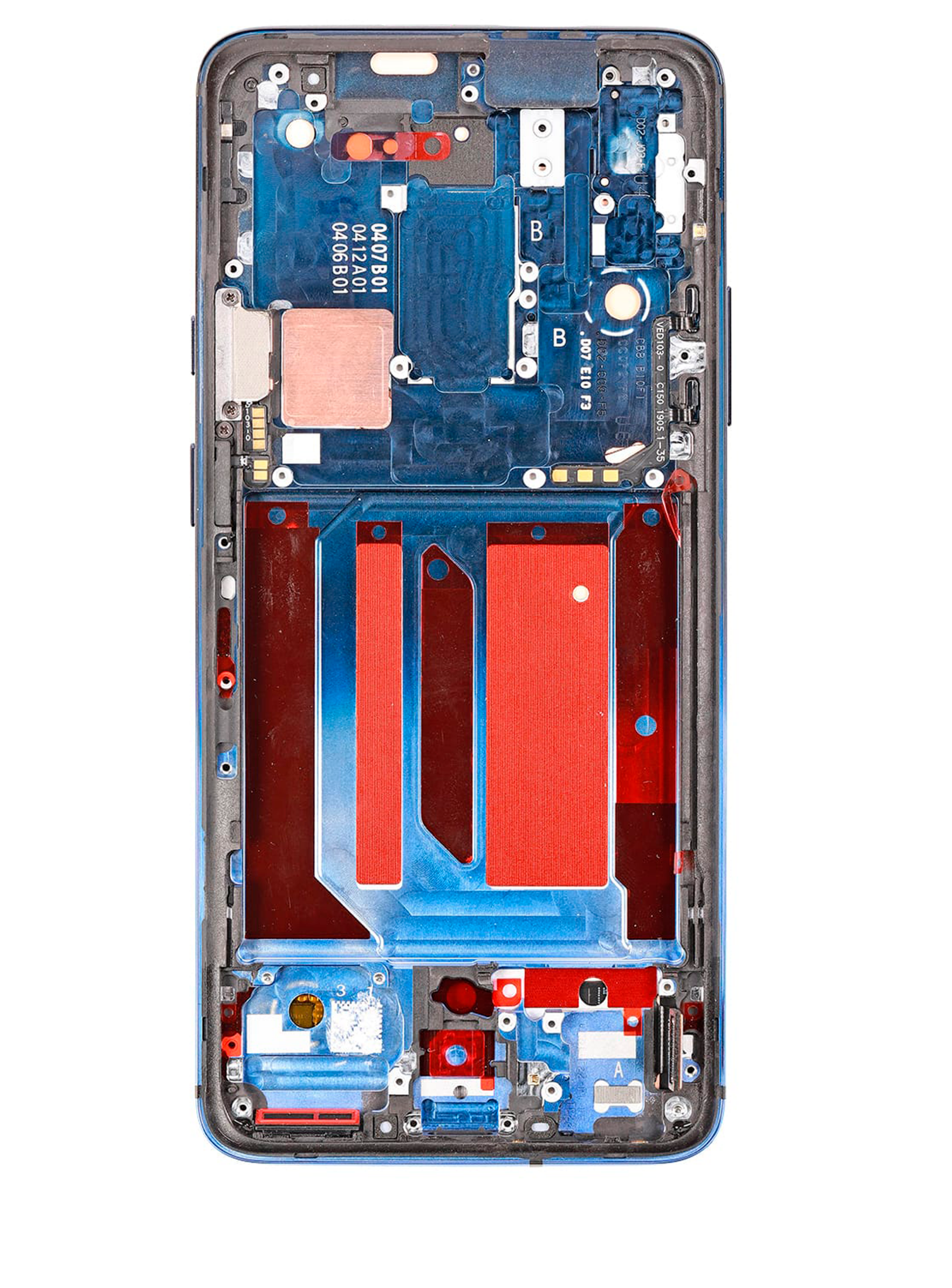 OLED Display mit Rahmen für OnePlus 7 Pro / 7T Pro (professionell aufgearbeitet) (Nebula Blue) – Bild 4