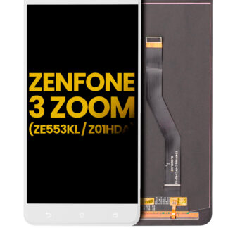 LCD Display ohne Rahmen für Asus ZenFone 3 Zoom (ZE553KL / 2017) (professionell aufgearbeitet) (White (Weiß))