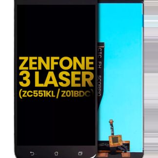 LCD Display ohne Rahmen für Asus ZenFone 3 Laser (ZC551KL / 2016) (professionell aufgearbeitet) (Black (Schwarz))