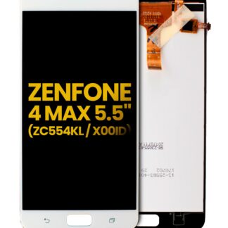 LCD Display ohne Rahmen für Asus ZenFone 4 Max Pro / ZenFone 4 Max Plus (ZC554KL / 2017) (professionell aufgearbeitet) (White (Weiß))