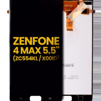 LCD Display ohne Rahmen für Asus ZenFone 4 Max Pro / ZenFone 4 Max Plus (ZC554KL / 2017) (professionell aufgearbeitet) (Black (Schwarz))