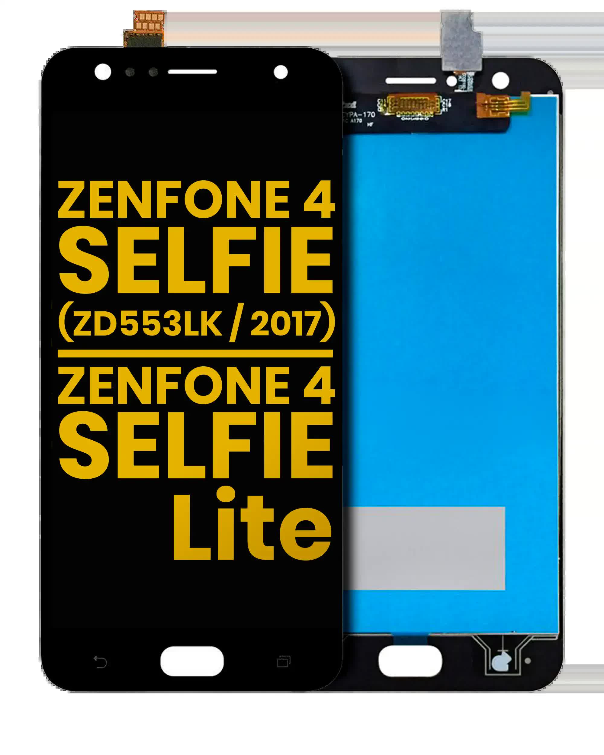 LCD Display ohne Rahmen für Asus ZenFone 4 Selfie (ZD553KL / 2017) / ZenFone 4 Selfie Lite (ZB553KL / 2017) (professionell aufgearbeitet) (Black (Schwarz))