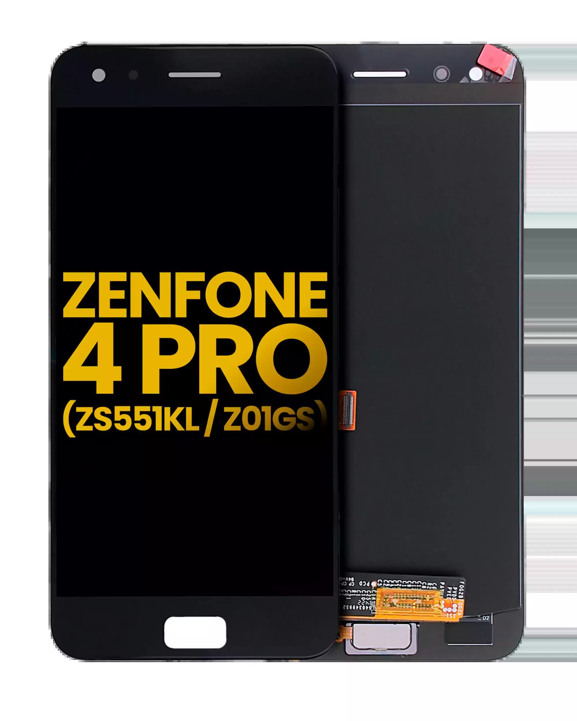 LCD Display ohne Rahmen für Asus ZenFone 4 Pro (ZS551KL / 2017) (professionell aufgearbeitet) (Black (Schwarz))