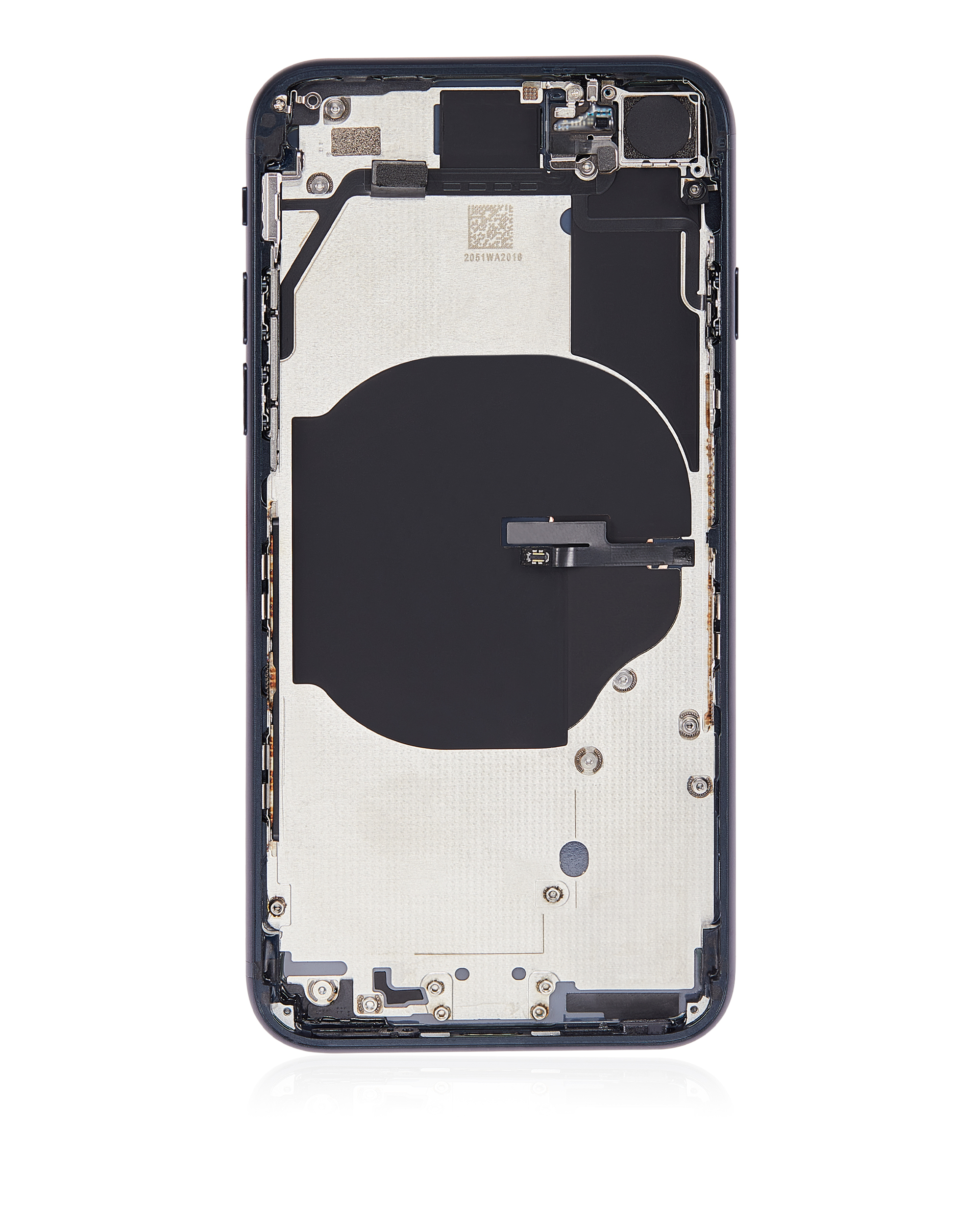 Rückgehäuse mit Kleinteilen vormontiert für iPhone SE (2022) (ausgebautes Originalteil: Grade A) (Midnight) – Bild 4