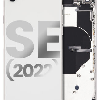 Rückgehäuse mit Kleinteilen vormontiert für iPhone SE (2022) (ausgebautes Originalteil: Grade A) (Starlight)