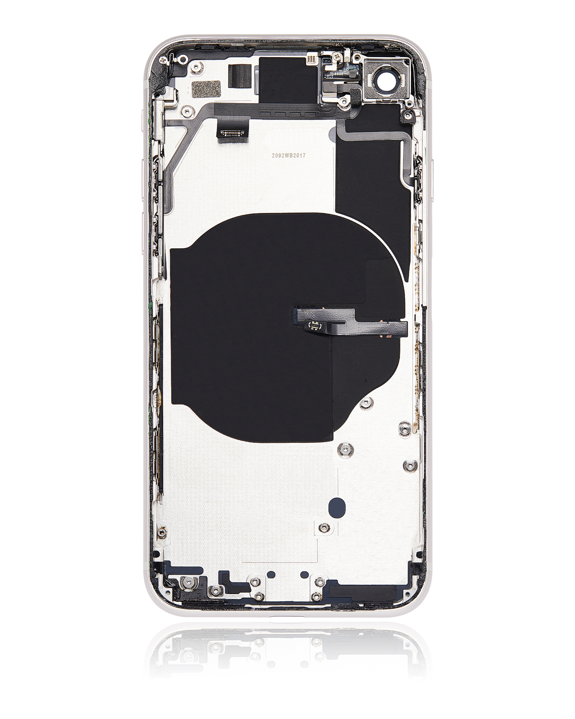 Rückgehäuse mit Kleinteilen vormontiert für iPhone SE (2022) (ausgebautes Originalteil: Grade B) (Starlight) – Bild 3